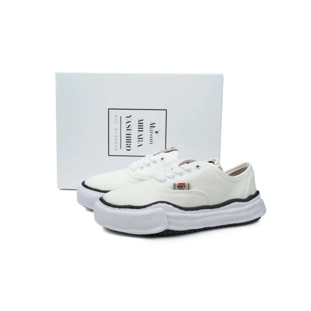Mihara Yasuhiro Baker OG Semelle Toile Basse Blanc A02FW704 NO.716