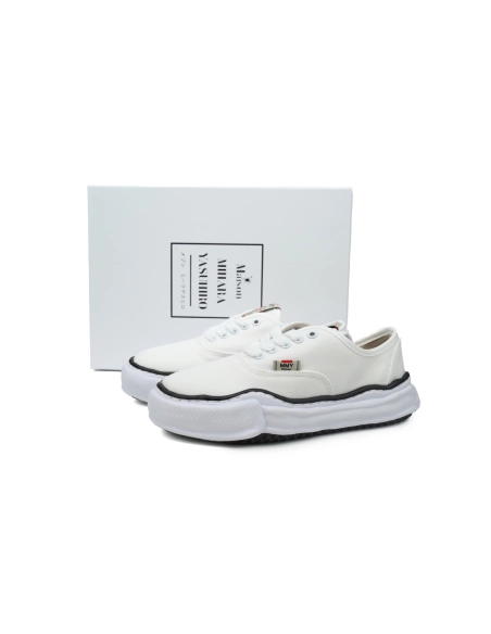 Mihara Yasuhiro Baker OG Semelle Toile Basse Blanc A02FW704 NO.716