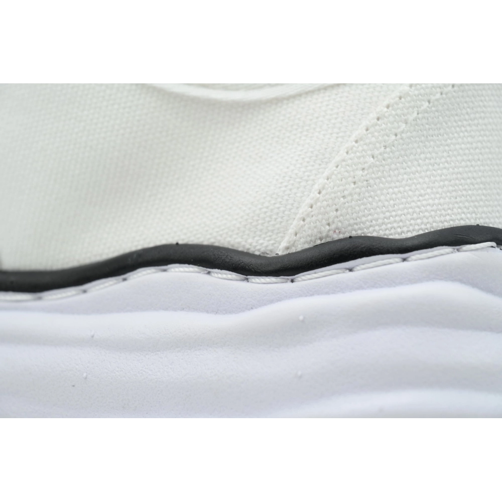 Mihara Yasuhiro Baker OG Semelle Toile Basse Blanc A02FW704 NO.716