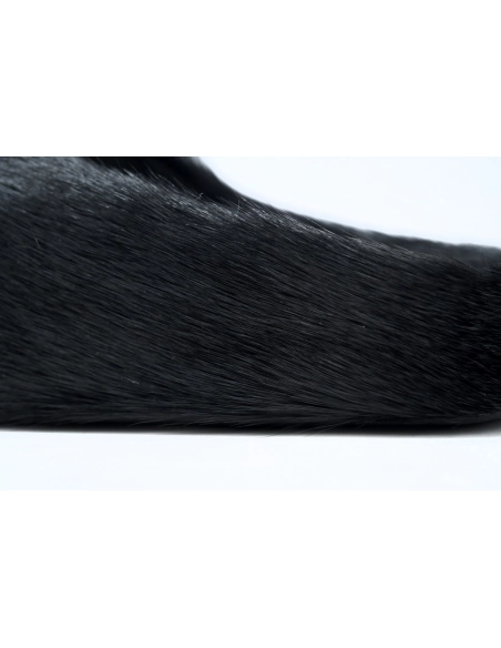 Marni Long-hair Calfskin Fussbett Sabot Black SBMR000600P412200N99