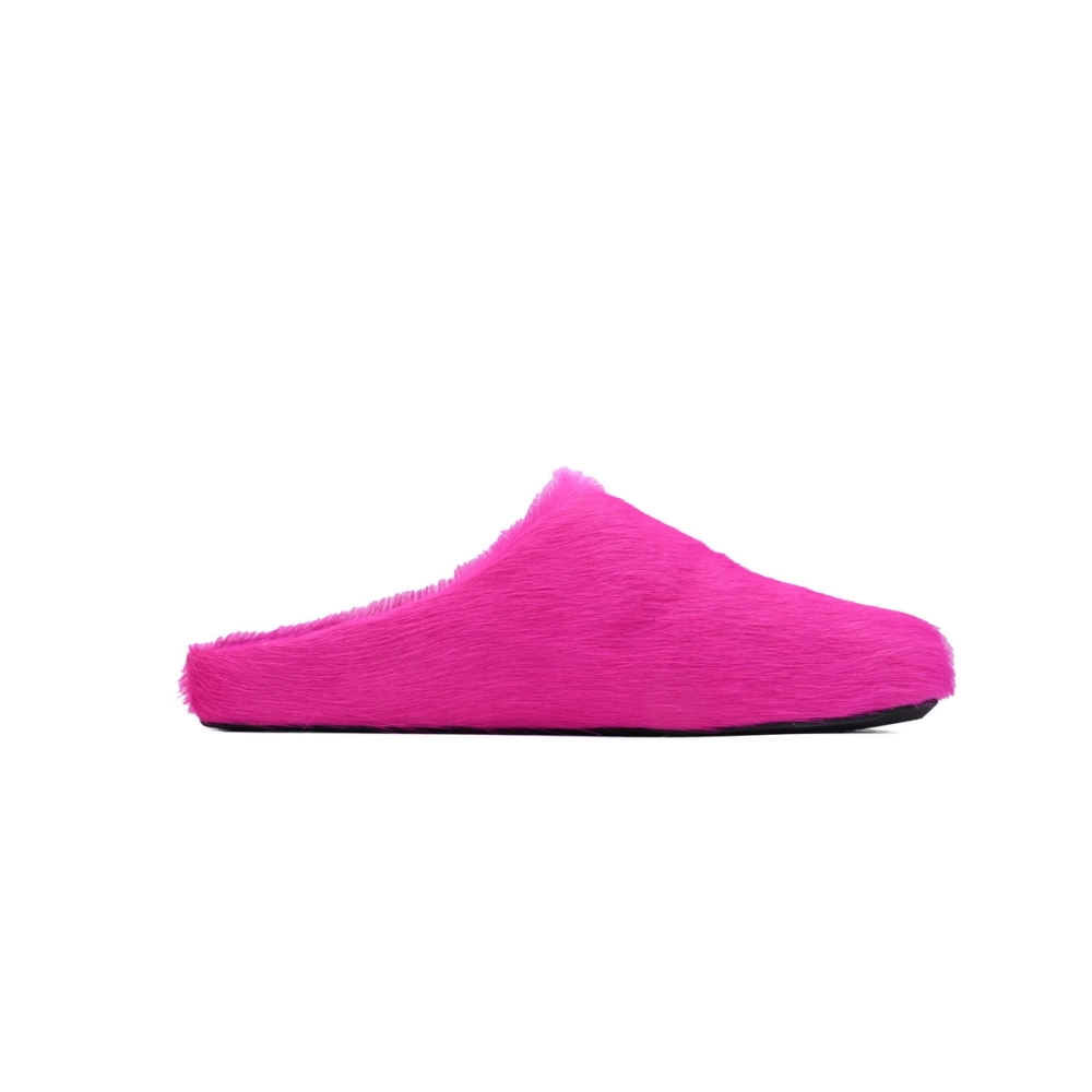 Marni Long-hair Calfskin Fussbett Sabot Fuchsia SBMR000600P412200C57