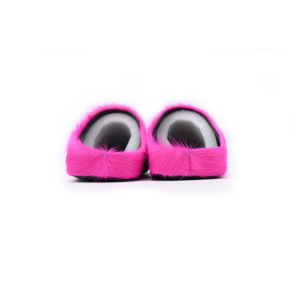 Marni Long-hair Calfskin Fussbett Sabot Fuchsia SBMR000600P412200C57