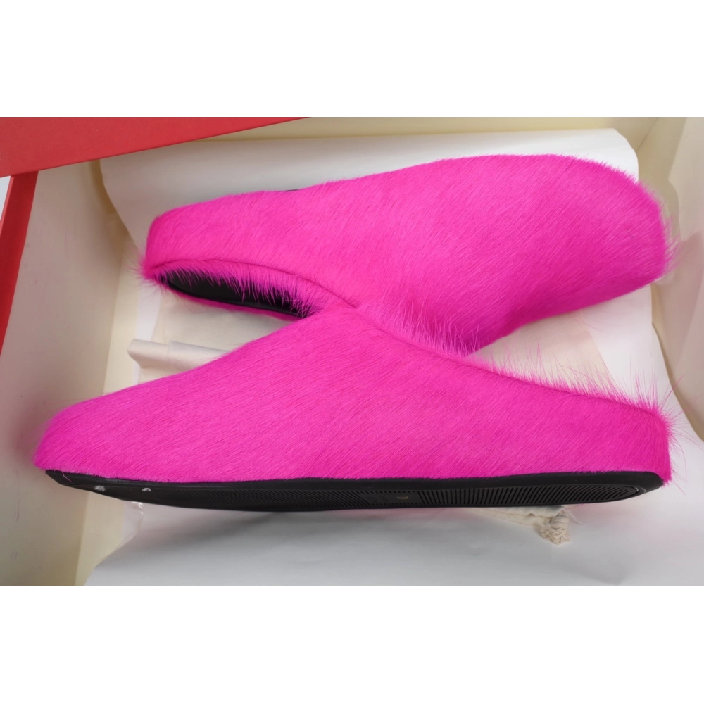 Marni Long-hair Calfskin Fussbett Sabot Fuchsia SBMR000600P412200C57