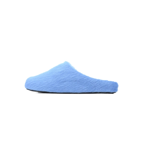 Marni Long-hair Calfskin Fussbett Sabot Blue SBMR000600P412200B50