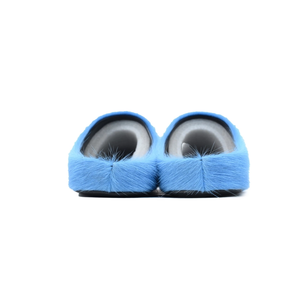 Marni Long-hair Calfskin Fussbett Sabot Blue SBMR000600P412200B50