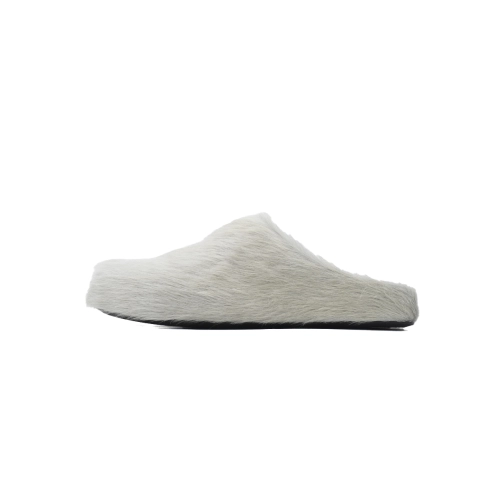 Marni Long-hair Calfskin Fussbett Sabot Grey SBMR000600P412200N15