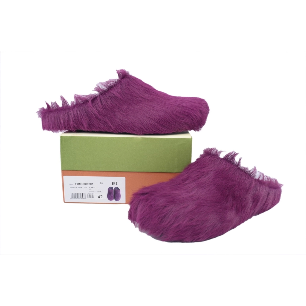 Marni Long-hair Calfskin Wine Red SBMS004601P412200C68