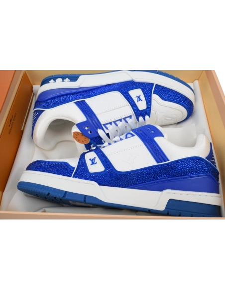 Louis Vuitton Trainer Dark Blue Rhinestone 1AC5AJ