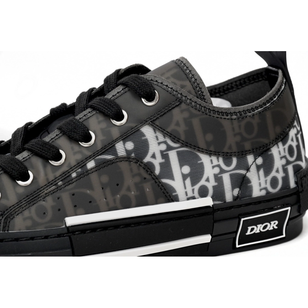 Dior B23 Low Top Canvas Oblique Black 3SN249YJP_H960
