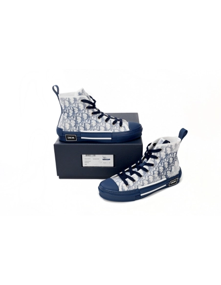 Dior B23 High Top Blue Oblique 3SH118YNT_H565