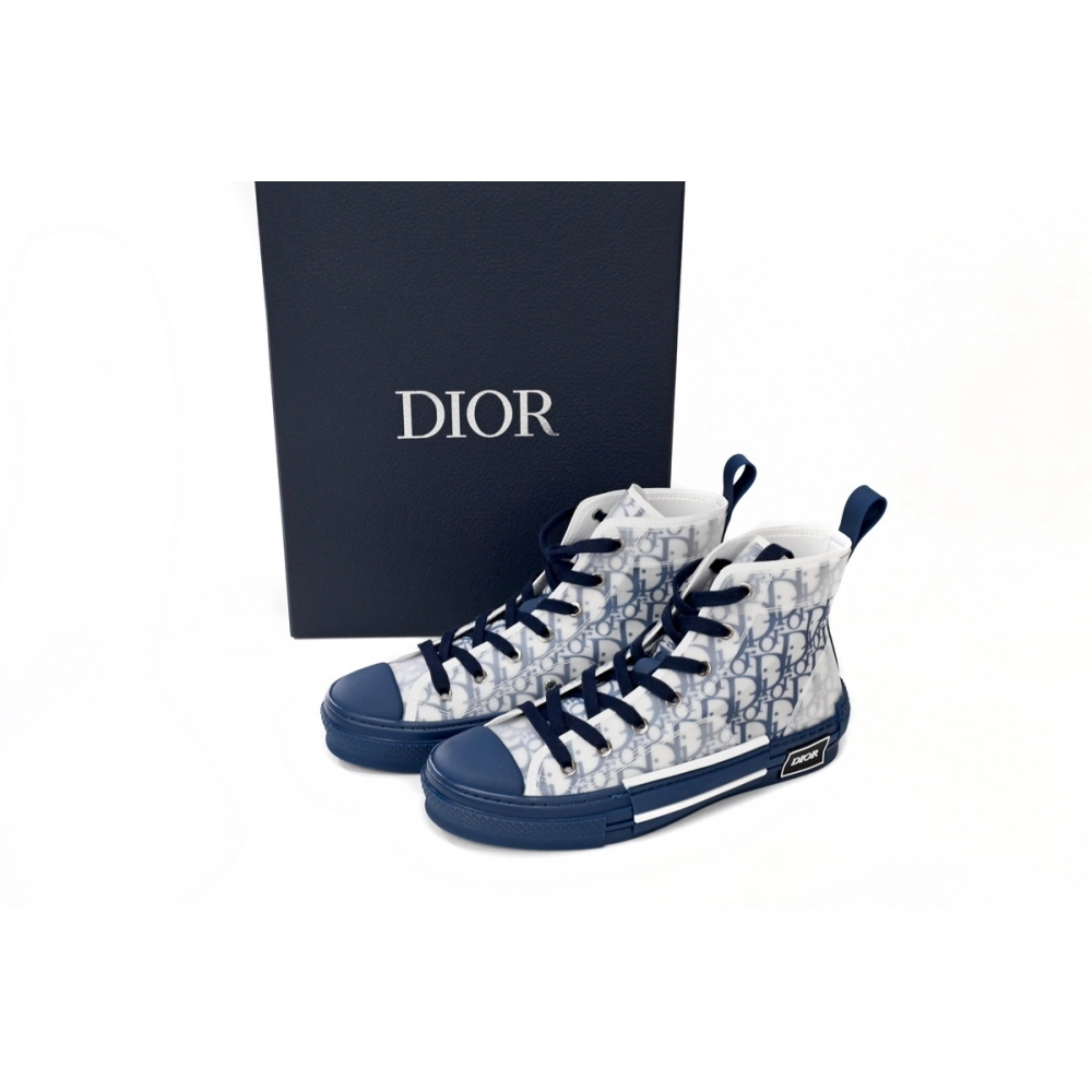 Dior B23 High Top Blue Oblique 3SH118YNT_H565