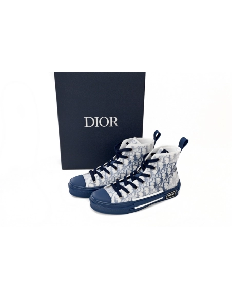 Dior B23 High Top Blue Oblique 3SH118YNT_H565