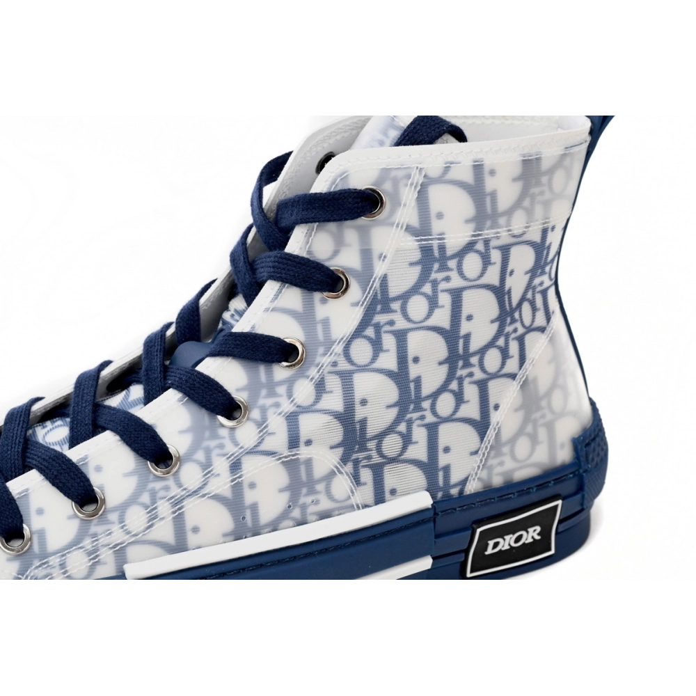 Dior B23 High Top Blue Oblique 3SH118YNT_H565