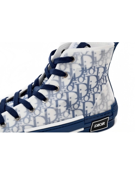 Dior B23 High Top Blue Oblique 3SH118YNT_H565