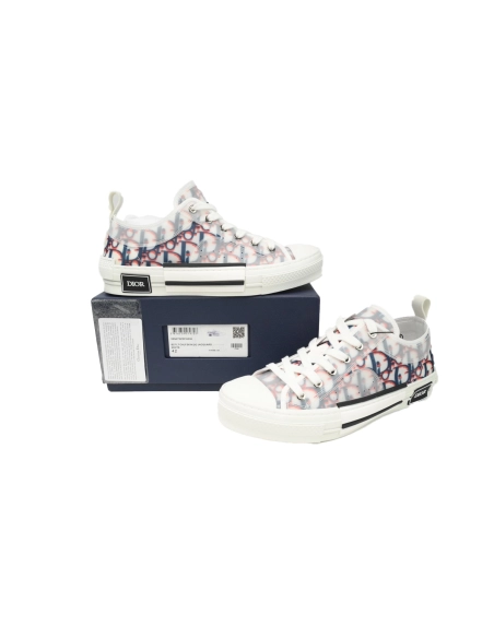 Dior B23 Low Top Red Blue Oblique 3SN249YTG_H563