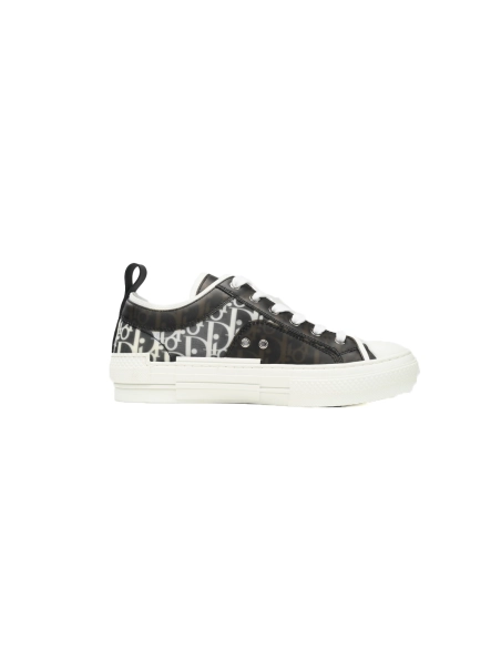 Dior B23 Low Top Canvas Oblique Black White 3SN272ZIR 16536