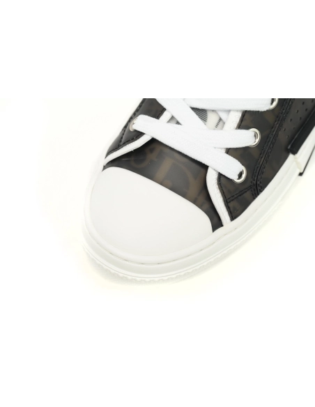 Dior B23 Low Top Canvas Oblique Black White 3SN272ZIR 16536