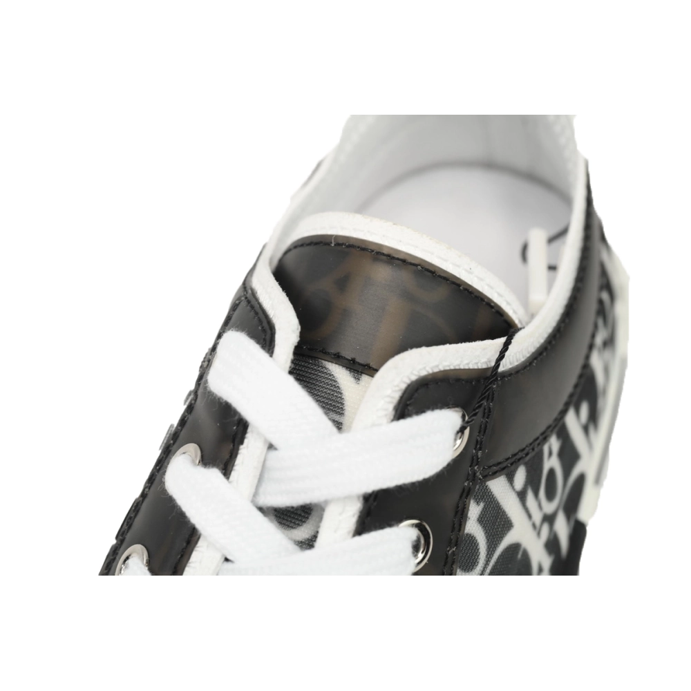 Dior B23 Low Top Canvas Oblique Black White 3SN272ZIR 16536