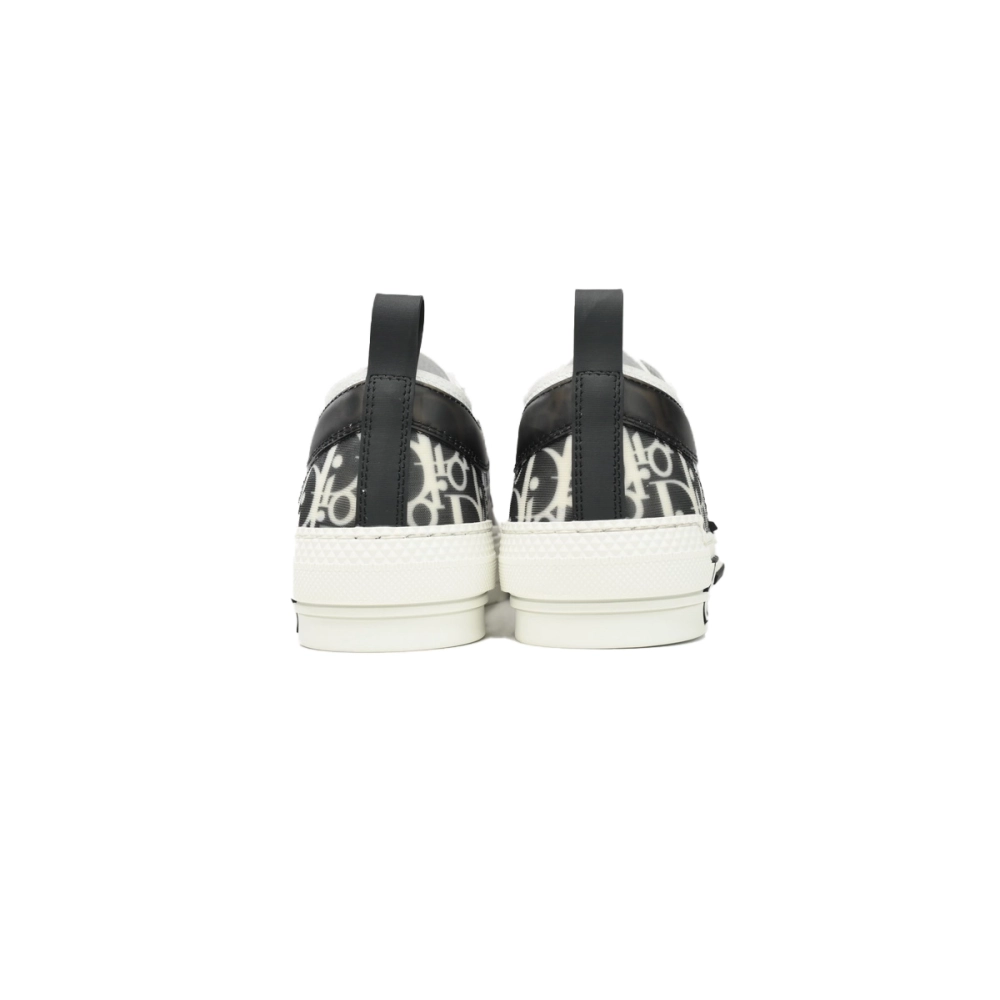Dior B23 Low Top Canvas Oblique Black White 3SN272ZIR 16536