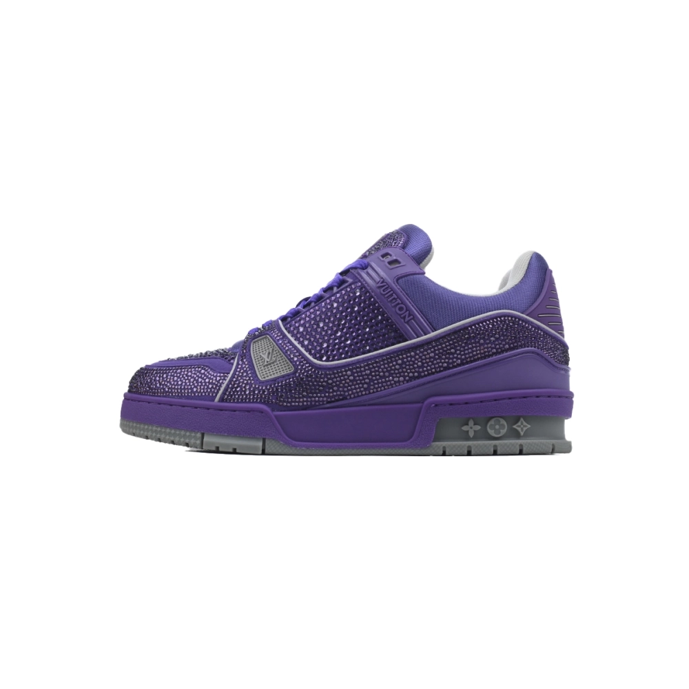Louis Vuitton Trainer Purple Swarovksi Crystals 1ACR21