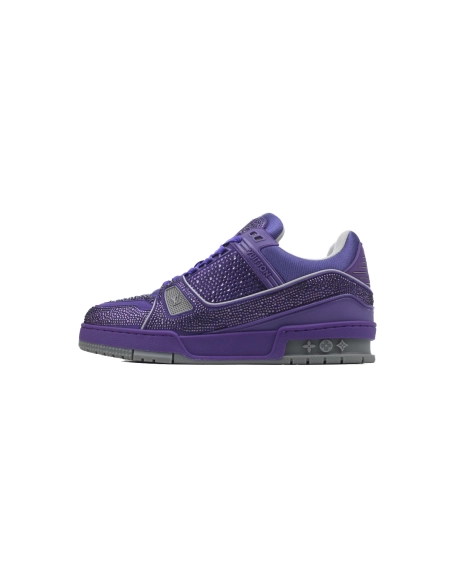 Louis Vuitton Trainer Purple Swarovksi Crystals 1ACR21