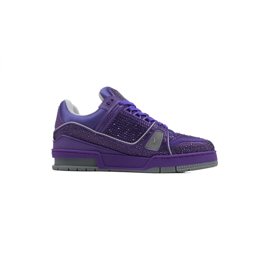 Louis Vuitton Trainer Purple Swarovksi Crystals 1ACR21