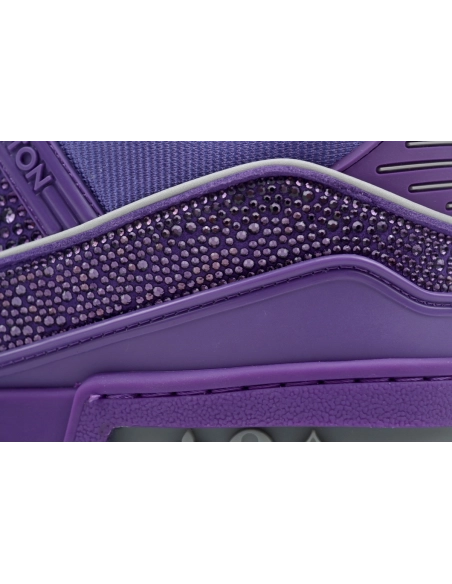 Louis Vuitton Trainer Purple Swarovksi Crystals 1ACR21