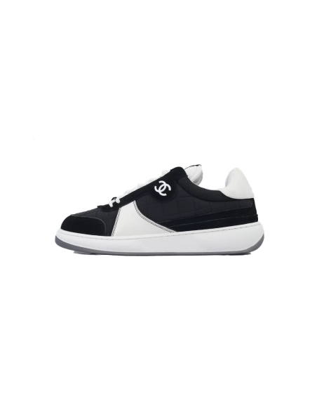 Chanel Stylish Skateboarding Shoes Black White
