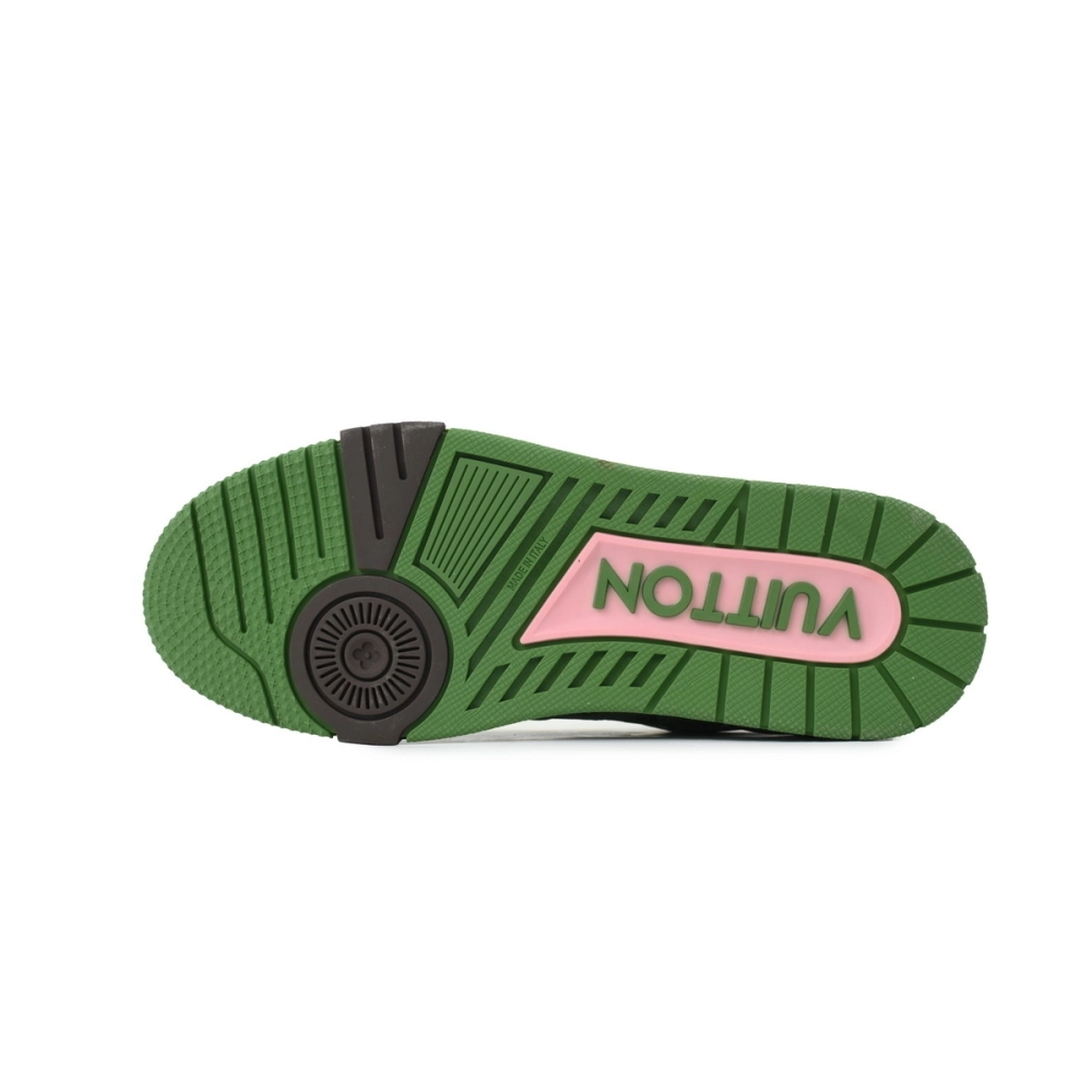 Louis Vuitton Trainer 54 Green Embossed