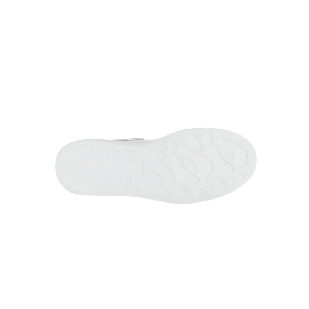 Alexander McQueen Oversized Sneaker White Silver Glitter 558945WHTQI9413