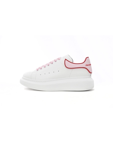 Alexander McQueen Oversized White Pink Carnelian Red
