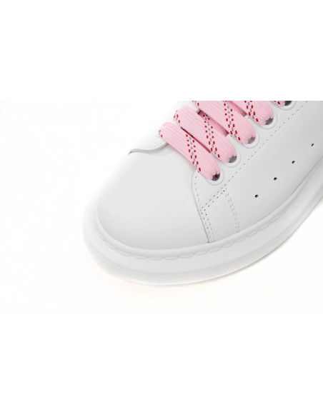 Alexander McQueen Oversized White Pink Carnelian Red