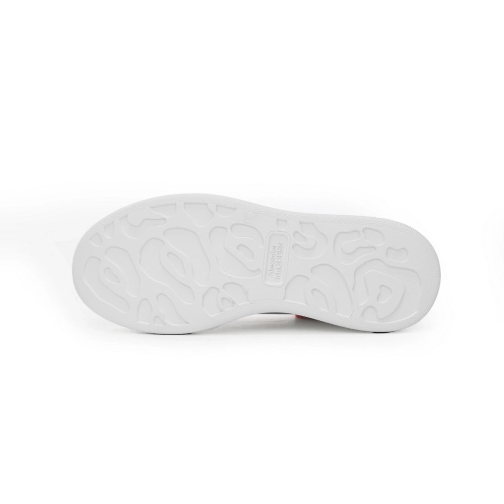 Alexander McQueen Oversized White Pink Carnelian Red