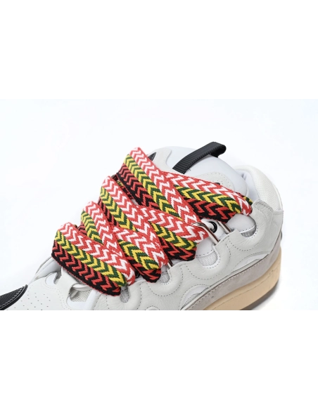 Lanvin Leather Curb White Black Gum