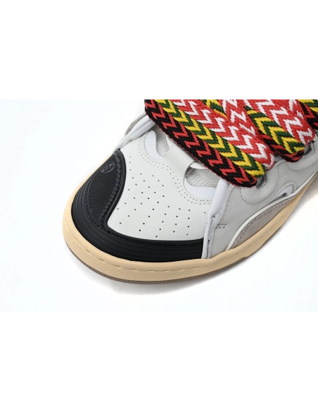 Lanvin Leather Curb White Black Gum