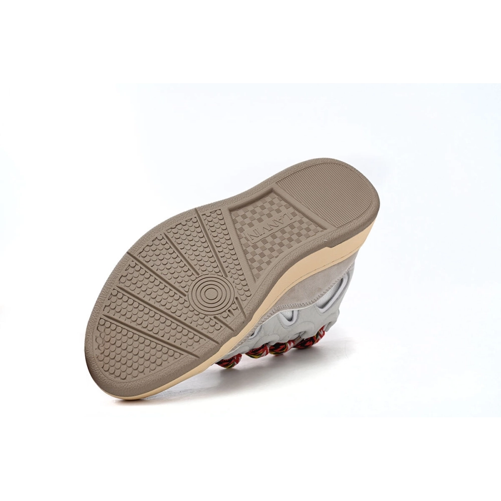 Lanvin Leather Curb White Black Gum