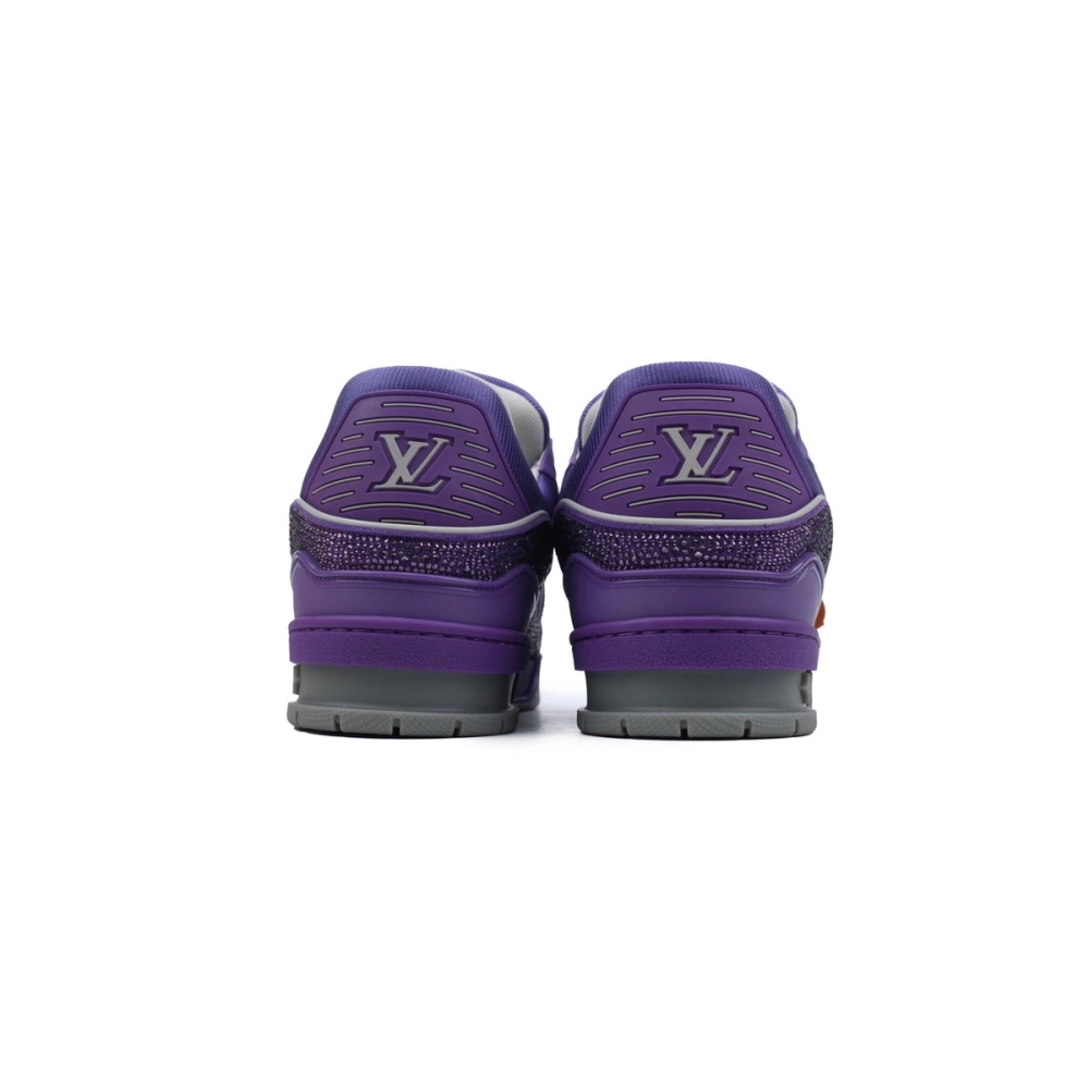 Louis Vuitton Trainer Purple Swarovksi Crystals 1ACR21