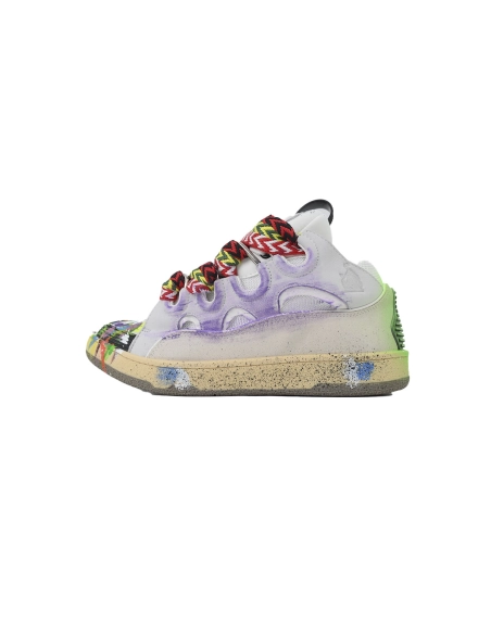 Lanvin Leather Curb x Gallery Dept Paint Drip Optical White