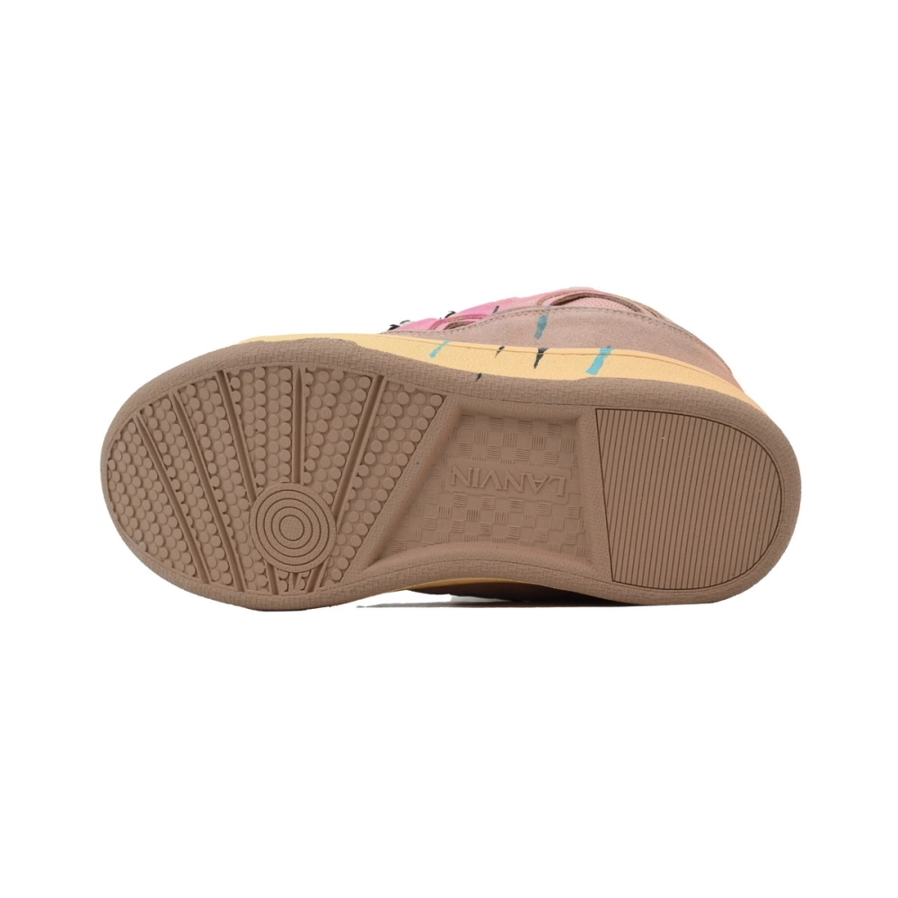 Lanvin Leather Curb x Gallery Dept Sneakers Paint Drip Pale Pink