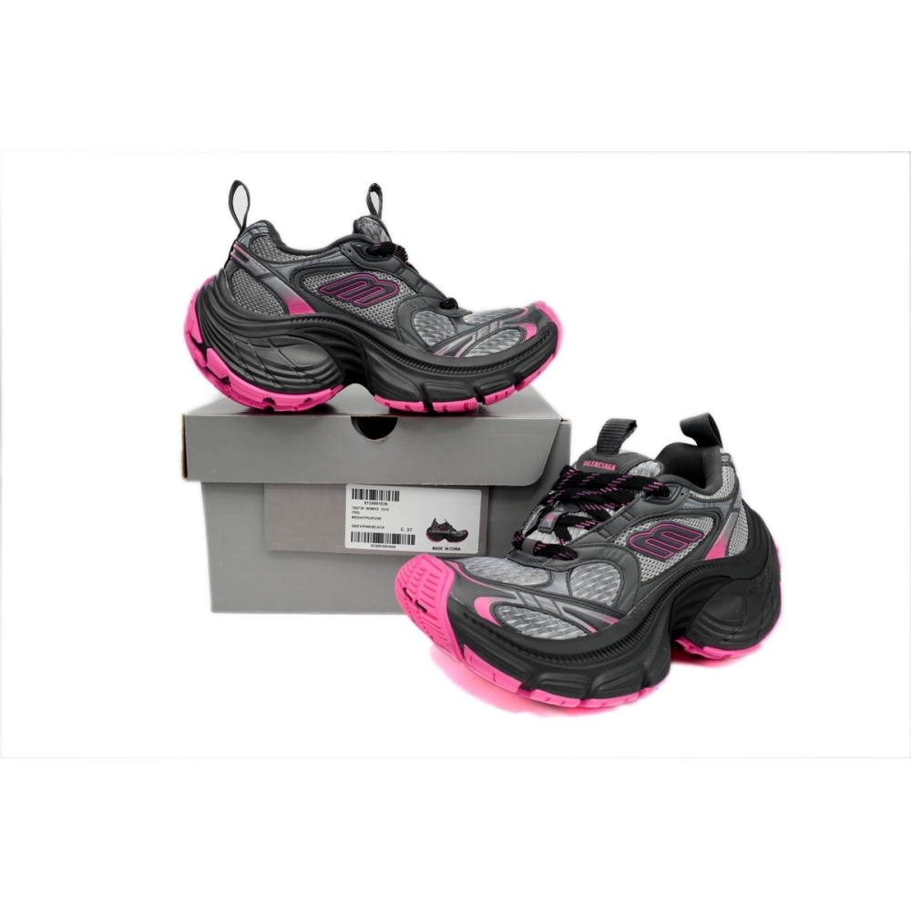 Balenciaga 10XL Sneaker Black Gray Powder 784342 W2MV2 1510