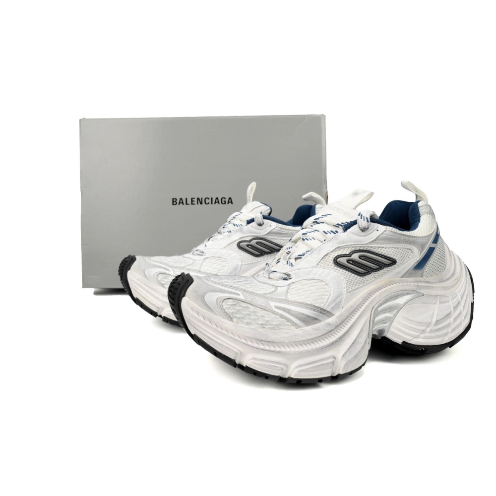 Balenciaga 10XL Sneaker White, Black and Blue 784342 W2MV2 1219