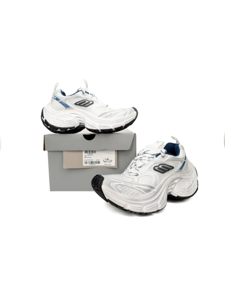 Balenciaga 10XL Sneaker White, Black and Blue 784342 W2MV2 1219
