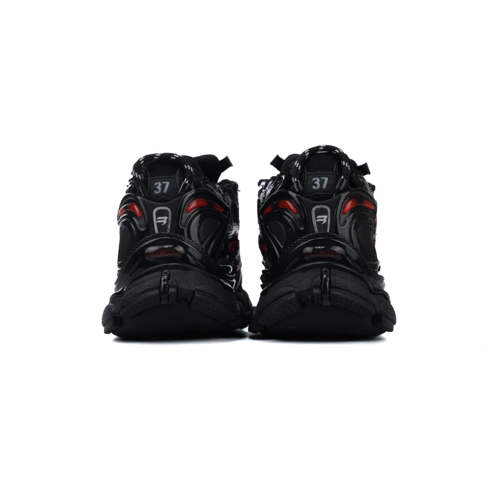 Balenciaga Runner Graffiti Black Red 677402 W3RB1 0102