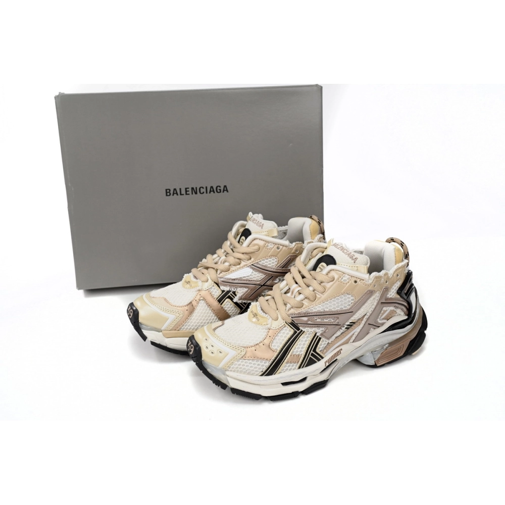 Balenciaga Runner Beige Black White 677403W3RB39891