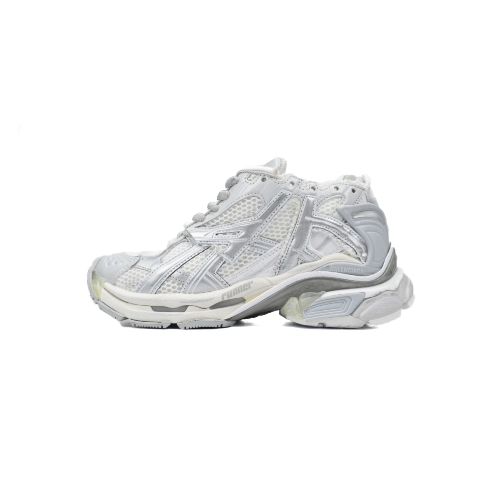 Balenciaga Runner Silvery White 677402 W3RB2 8100