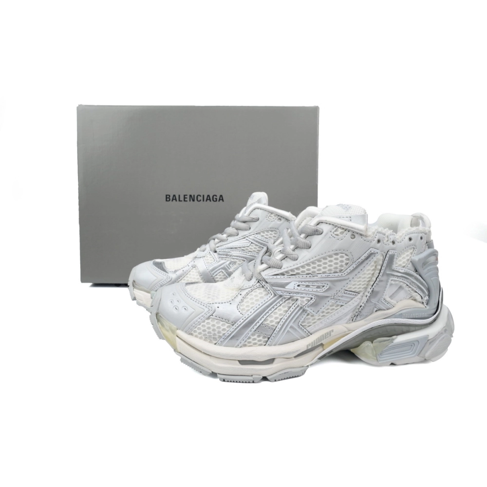 Balenciaga Runner Silvery White 677402 W3RB2 8100