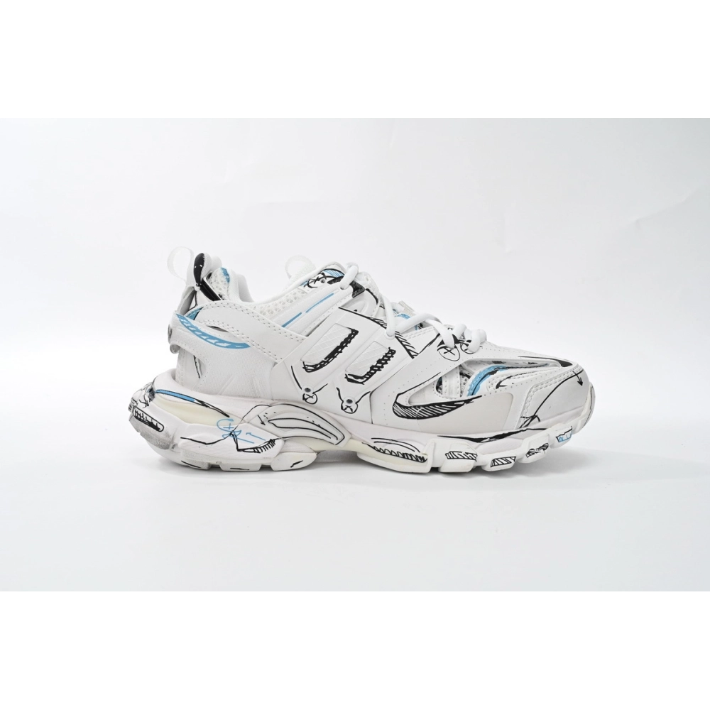 Balenciaga Track Black Graffiti Art 542436 W3SRA 9014