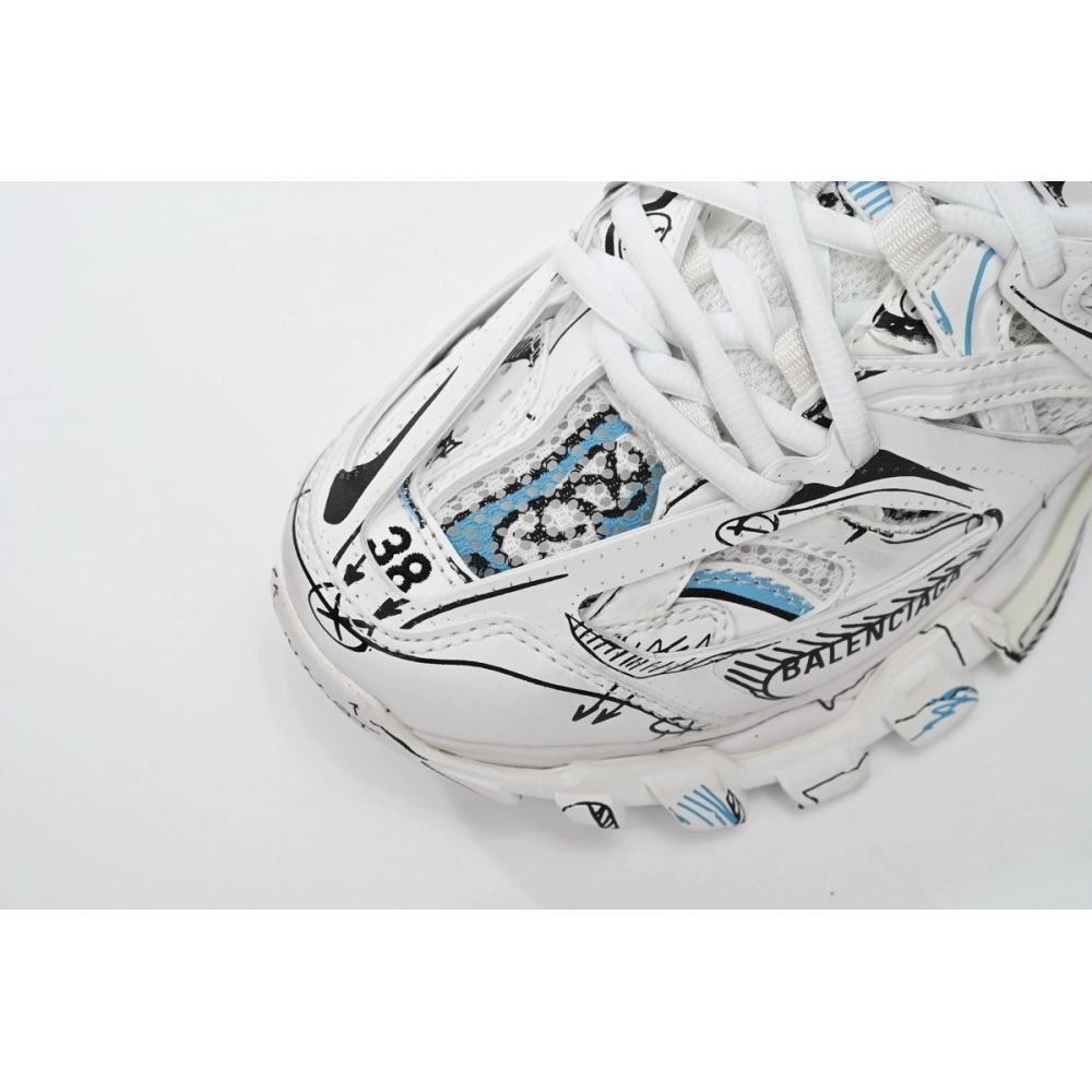 Balenciaga Track Black Graffiti Art 542436 W3SRA 9014