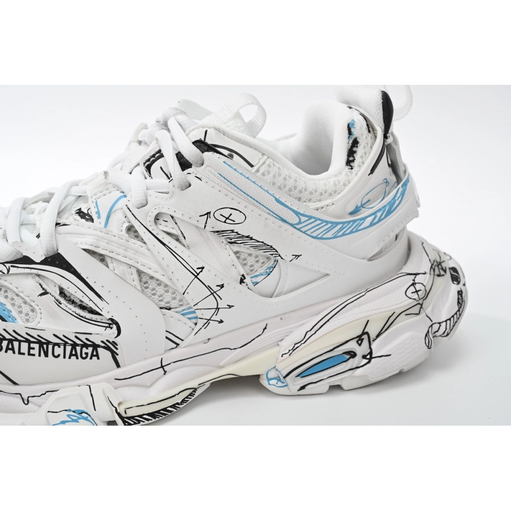 Balenciaga Track Black Graffiti Art 542436 W3SRA 9014