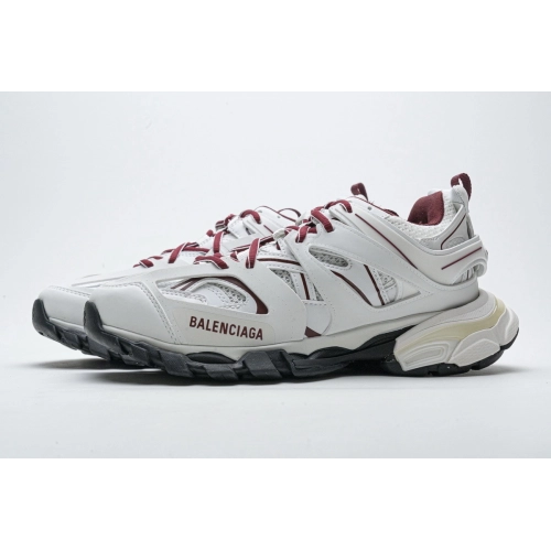 Balenciaga Track White Burgundy (Without LED) 542023 W3AC1 2050